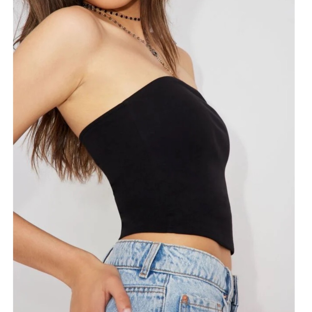 garage black tube top